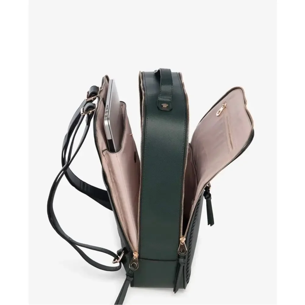 Calpak 15 inch Laptop Backpack in Emerald. NWT.